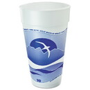 Dart DCC20J16H Horizon Hot/Cold Foam Drinking Cups, 20 oz, Printed, Blueberry/White, 25/Bag, 20 Bags/Carton