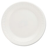 Dart DCC6PWQR Quiet Classic Laminated Foam Dinnerware Plates, 6