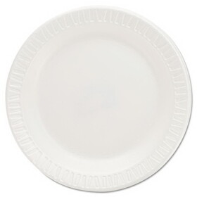 Dart DCC6PWQR Quiet Classic Laminated Foam Dinnerware Plates, 6", White, 125/Pack, 8 Packs/Carton