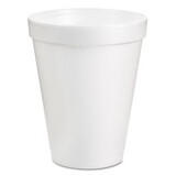 Dart DCC8J8BG Drink Foam Cups, 8oz, White, 25/pack