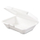 Dart DCC90HTPF1R Foam Hinged Lid Container, 1-Comp, 9 X 9 2/5 X 3, White, 100/bag, 2 Bag/carton, Price/CT