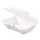 Dart DCC95HTPF1R Foam Hinged Lid Container, 1-Comp, 9.3 X 9 1/2 X 3, White, 100/bag, 2 Bag/carton, Price/CT