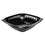 Dart DCCB32SB PresentaBowls Pro Black Square Bowls, 32 oz, 8.5 x 8.5 x 2, Plastic, 63/Bag, 4 Bags/Carton, Price/CT