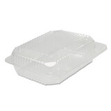 Dart DCCC26UT1 StayLock Clear Hinged Lid Containers, 6 x 7 x 2.1, Clear, Plastic, 125/Packs, 2 Packs/Carton