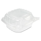 Dart DCCC53PST1 Clearseal Hinged Clear Containers, 13 4/5 Oz, Clear, Plastic, 5.4 X 5.3 X 2.6