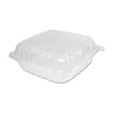 Dart DCCC95PST1 Clearseal Plastic Hinged Container, Large, 9x9-1/2x3, Clear, 100/bag