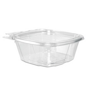 Dart DCCCH12DEF ClearPac SafeSeal Tamper-Resistant/Evident Containers, Flat Lid, 12 oz, 4.9 x 2 x 5.5, Clear, Plastic, 100/Bag, 2 Bags/Carton
