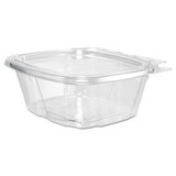 Dart DCCCH16DEF ClearPac SafeSeal Tamper-Resistant, Tamper-Evident Containers, Flat Lid, 16 oz, 4.9 x 2.5 x 5.5, Clear, 100/Bag, 2 Bags/CT