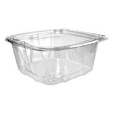 Dart DCCCH64DEF ClearPac SafeSeal Tamper-Resistant, Tamper-Evident Containers, Flat Lid, 64 oz, 8.1 x 7.8 x 3.3, Clear, 100/Bag, 2 Bags/CT