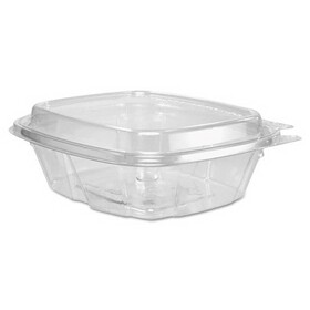 Dart DCCCH8DED ClearPac SafeSeal Tamper-Resistant/Evident Containers, Domed Lid, 8 oz, 4.9 x 1.9 x 5.5, Clear, Plastic, 100/Bag, 2 Bags/CT