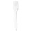 Dart DCCF6BW Style Setter Mediumweight Plastic Forks, White, 1000/carton, Price/CT