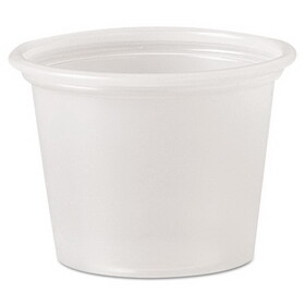 Dart DCCP100N Polystyrene Portion Cups, 1 oz, Translucent, 2,500/Carton