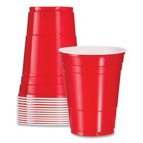 Dart P16R Solo Plastic Party Cold Cups, 16oz, Red, 50/Pack