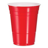 Dart P16R Solo Plastic Party Cold Cups, 16oz, Red, 50/Bag, 20 Bags/Carton