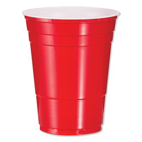 Dart DCCP16R SOLO Party Plastic Cold Drink Cups, 16 oz, Red, 50/Bag, 20 Bags/Carton