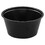SOLO Cup DCCP200BLK Polystyrene Portion Cups, 2oz, Black, 250/bag, 10 Bags/carton, Price/CT