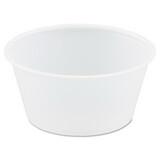 SOLO Cup DCCP325N Polystyrene Portion Cups, 3.25oz, Translucent, 250/bag, 10 Bags/carton