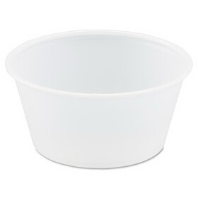 Solo Cup Company DCCP325N Polystyrene Portion Cups, 3.25 oz, Translucent, 250/Bag, 10 Bags/Carton