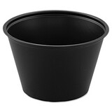 SOLO Cup DCCP400BLK Polystyrene Portion Cups, 4oz, Black, 250/bag, 10 Bags/carton