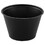 SOLO Cup DCCP400BLK Polystyrene Portion Cups, 4oz, Black, 250/bag, 10 Bags/carton, Price/CT