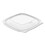 Dart DCCPP2464BDL PresentaBowls Pro Clear Square Bowl Lids, Large Vented Square, 8.5 x 8.5 x 1, Clear, Plastic, 63/Bag, 4 Bags/Carton, Price/CT