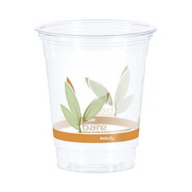 SOLO Cup DCCRTP12BAREPK Bare Eco-Forward Rpet Cold Cups, 12-14 Oz, Clear, 50/pack