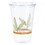 Dart DCCRTP20BARE Bare Eco-Forward RPET Cold Cups 20 oz, Leaf Design, Clear, 50/Pack, 12 Packs/Carton, Price/CT