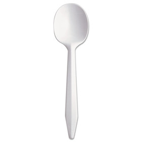 Dart DCCSU6BW Style Setter Mediumweight Plastic, Spoons, White, 5.6", 1000/Carton