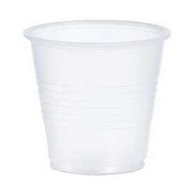 Dart DCCY35 High-Impact Polystyrene Cold Cups, 3.5 oz, Translucent, 100 Cups/Sleeve, 25 Sleeves/Carton