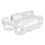 Deflecto DEF29003 Stackable Caddy Organizer with S, M and L Containers, Plastic, 10.5 x 14 x 6.5, White Caddy/Clear Containers, Price/EA