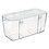 Deflecto DEF29201CR Stackable Caddy Organizer, Medium, Plastic, 8.8 x 4 x 4.38, White, Price/EA