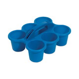 deflecto DEF39509BLU Little Artist Antimicrobial Six-Cup Caddy, Blue