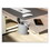 deflecto DEF400001 Standing Desk Small Desk Organizer, Two Sections, 3.85 x 3.85 x 3.54, Gray, Price/EA