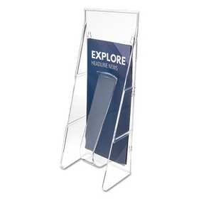 DEFLECTO CORPORATION DEF55601 Stand-Tall Wall-Mount Literature Rack, Leaflet, 4.56w x 3.25d x 11.88h, Clear