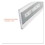 Deflect-O DEF587501 Superior Image Cubicle Sign Holder, 8 1/2 X 2 Insert, Clear, Price/EA