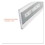 Deflecto DEF587501 Superior Image Cubicle Nameplate Sign Holder, 8.5 x 2 Insert, Clear, Price/EA