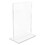 DEFLECTO CORPORATION DEF69101 Classic Image Stand-Up Double-Sided Sign Holder, Plastic, 5 X 7 Insert, Clear, Price/EA