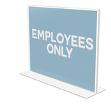 Deflect-O DEF69301 Classic Image Stand-Up Double-Sided Sign Holder, Plastic, 11 X 8 1/2 Insert