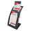 Deflecto DEF693604 3-Tier Literature Holder, Leaflet Size, 6.75w x 6.94d x 13.31h, Black, Price/EA