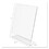 DEFLECTO CORPORATION DEF69701 Classic Image Slanted Desk Sign Holder, Plastic, 8 1/2 X 11 Insert, Clear, Price/EA