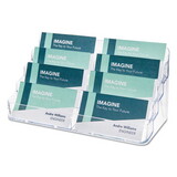 Deflecto DEF70801 8-Pocket Business Card Holder, Holds 400 Cards, 7.78 x 3.5 x 3.38, Plastic, Clear