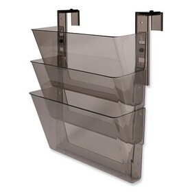 Deflecto DEF73502RT DocuPocket Three-Pocket File Partition Set, 3 Sections, Letter Size, 13" x 7" x 20", Smoke, 3/Set