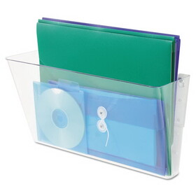 Deflecto DEF74301 Stackable DocuPocket Wall File, Legal Size, 16.25" x 4" , Clear