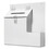 DEFLECTO CORPORATION DEF79803 Plastic Suggestion Box With Locking Top, 13 3/4 X 3 5/8 X 13 15/16, White, Price/EA
