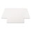 DEFLECTO CORPORATION DEFCM11112 Economat Occasional Use Chair Mat For Low Pile, 36 X 48 W/lip, Clear, Price/EA