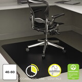Deflect-O DEFCM11442FBLK Economat Occasional Use Chair Mat For Low Pile, 46 X 60, Black