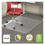 Deflecto CM11442FCOM EconoMat Occasional Use Chair Mat, Low Pile Carpet, Roll, 46 x 60, Rectangle, Clear