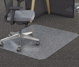 Deflect-O DEFCM11442FPC Clear Polycarbonate All Day Use Chair Mat For All Pile Carpet, 46 X 60
