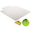 DEFLECTO CORPORATION DEFCM13233 Duramat Moderate Use Chair Mat For Low Pile Carpet, Beveled, 45x53 W/lip, Clear, Price/EA