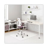 deflecto DEFCM13242 DuraMat Moderate Use Chair Mat, Low Pile Carpet, Flat, 45 x 53, Rectangle, Clear